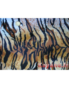 Tissu Fausse Fourrure Tigre