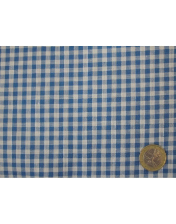 Vichy Petits Carreaux Bleus Largeur 90cm
