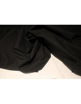Tissu Popeline de Coton Noir