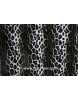 Fausse fourrure léopard noir et blanc A01