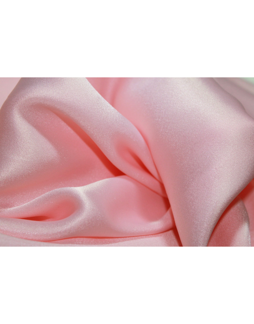 satin de soie rose pale - Tissu Max