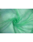 Tissu Mousseline de Soie Gaufrée Vert Anis 