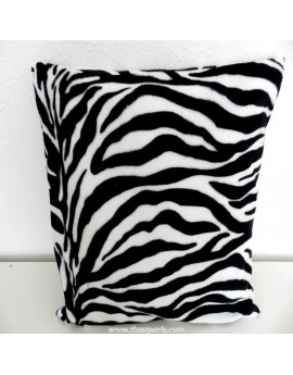 Coussin Zebre Blanc 40 x 40