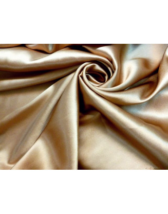 Tissu Satin de Soie Or foncé 98