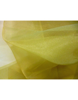 Tissu Organza Jaune x 280 largeur