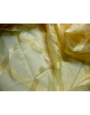 Tissu Organza Jaune Imprimé x 280 largeur