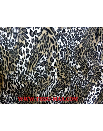 Tissu Jersey de velour léopard J