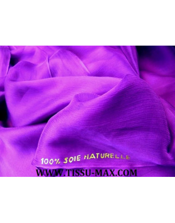 Tissu Mousseline de Soie Violet