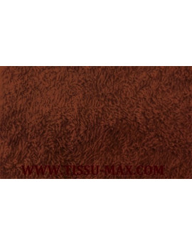 Tissu eponge marron 