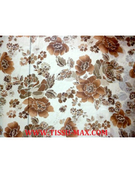 Tissu Mousseline Polyester Imprimée fleurs d'été A68