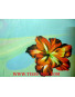 Tissu Mousseline Polyester Imprimée fleurs d'été A61
