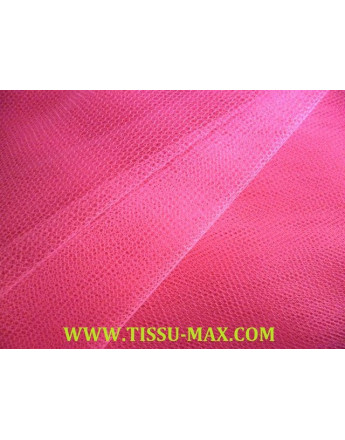 Tissu tulle rigide fuchsia clair 