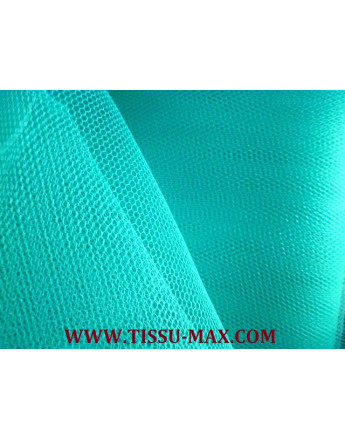 Tissu tulle rigide turquoise 