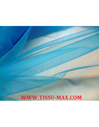 Tissu tulle souple turquoise 