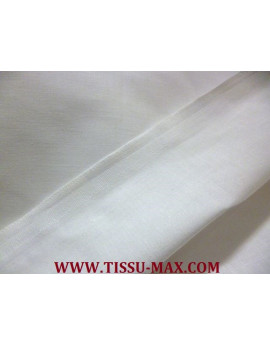 Tissu coton uni blanc 