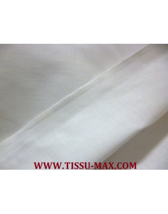 Tissu coton uni blanc 