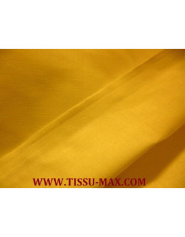Tissu coton uni jaune 