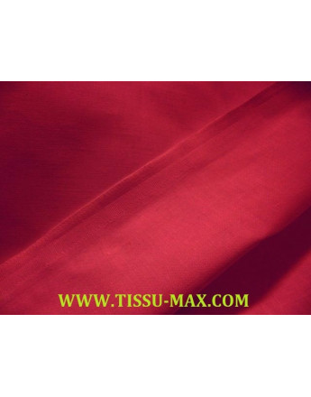 Tissu coton uni bordeaux 