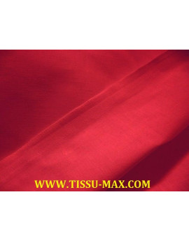 Tissu coton uni rouge foncé
