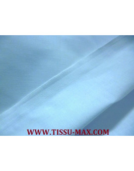 Tissu coton uni bleu très pale 