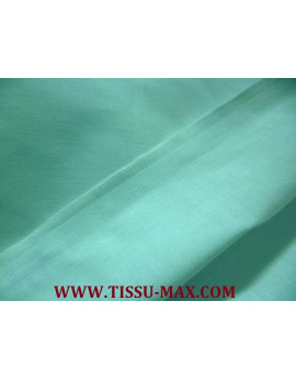 Tissu coton uni vert d'eau 