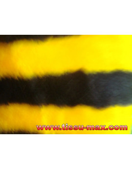 Fausse Fourrure Multicolore Abeille