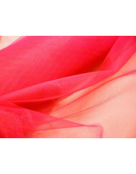 Tissu tulle rigide rouge