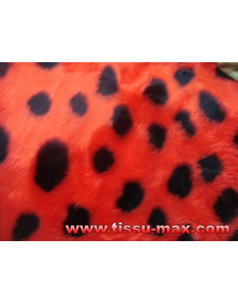 Fausse Fourrure Multicolore Coccinelle