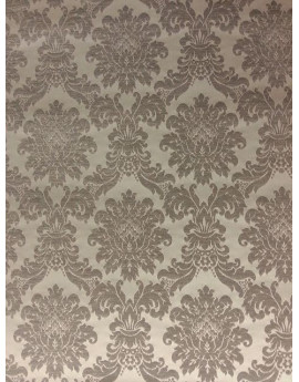 Tissu Ameublement Baroque Blanc 