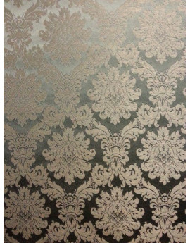 Tissu Ameublement Baroque Gris Clair