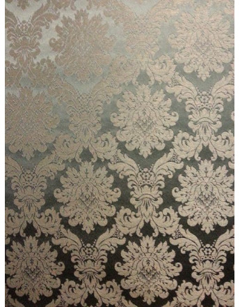 Tissu Ameublement Baroque Gris Clair