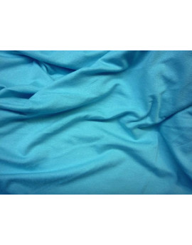 Tissu Jersey Coton Uni Vert d'eau