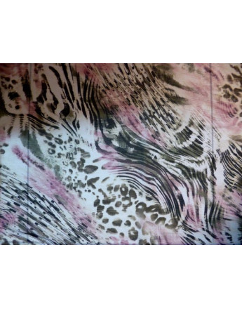Tissu Mousseline Polyester Imprimée A49