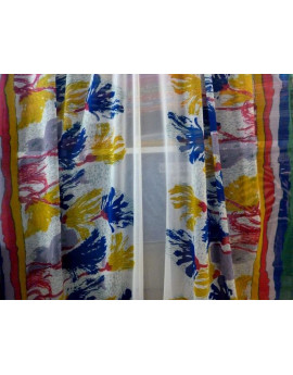 Tissu Mousseline Polyester Imprimée A48