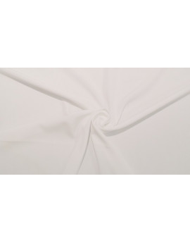 Tissu Crêpe de chine Blanc
