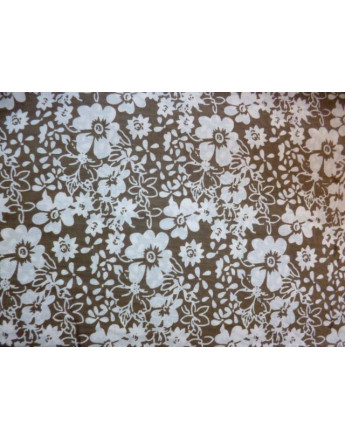 Tissu Coton Imprimé Fleurs d'été M18