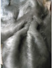 Tissu fausse fourrure poile court gris argenté 