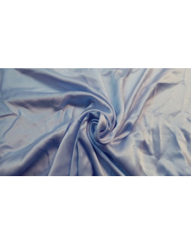 Tissu Satin polyester Bleu ciel