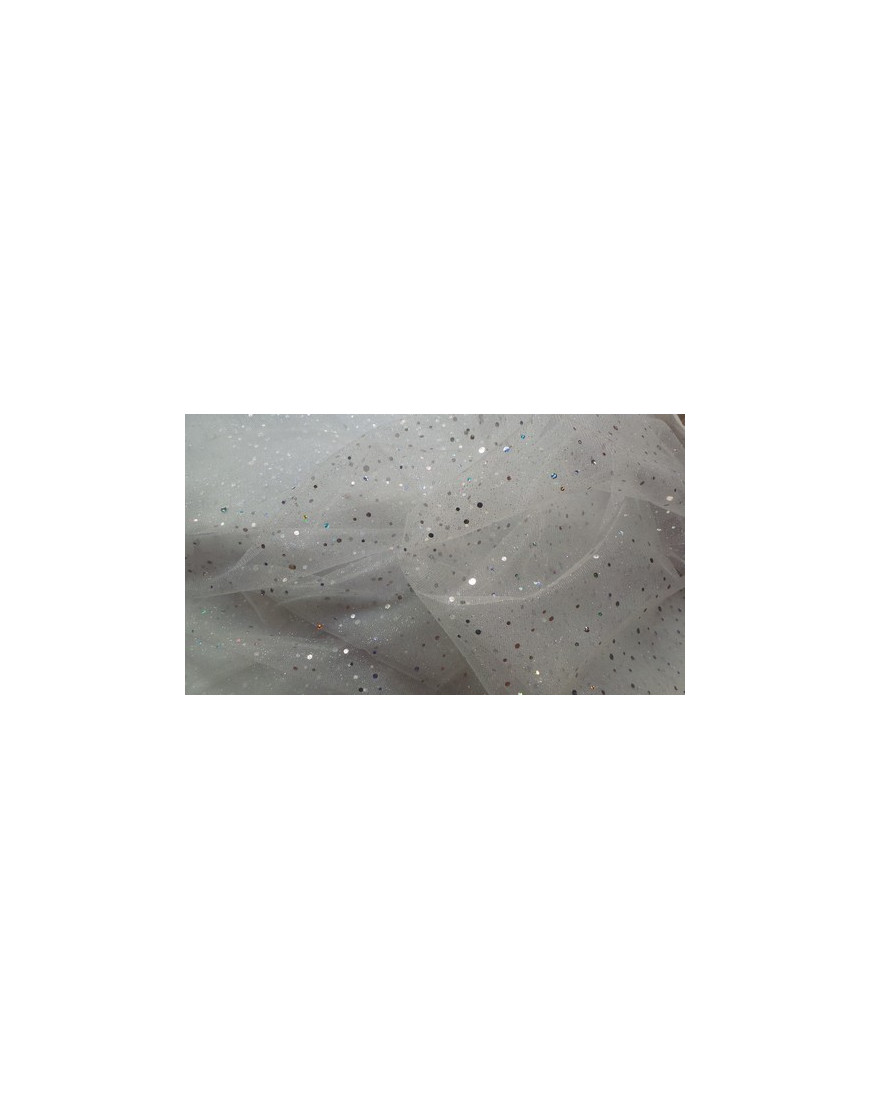 Tissu En Tulle Pailleté Brillant - Parfait Pour Robes De Mariée, Soirée, Couture Créative !