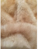 Tissu Fausse fourrure beige Akita Inu