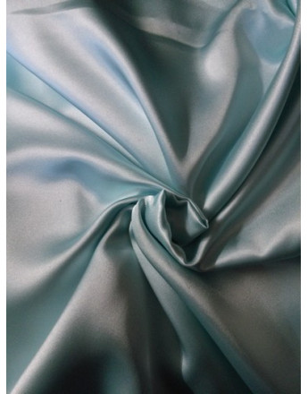 Tissu Satin Elastique Bleu turquoise clair