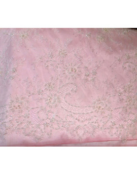 Tissu Dentelle Calais Ivoire 3