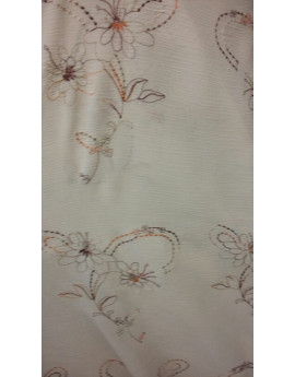 Tissu Crépon Polyester Brodé 02