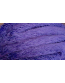 Fausse Fourrure Violet Parme Poils Longs