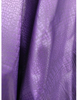 Tissu Brocart Violet Effet Simili