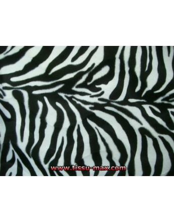 Tissu Zebre Blanc A004