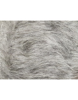 Tissu Fausse Fourrure Grise