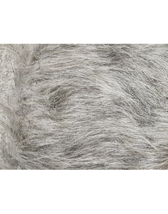 Tissu Fausse Fourrure Grise