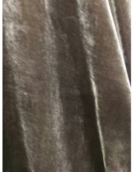 Tissu velours gris 