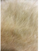 tissu fausse fourrrure poils longs beige